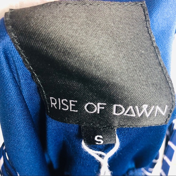 Settin Stripe Rise Of Dawn Blue/White Romper Sz S - Picture 8 of 9